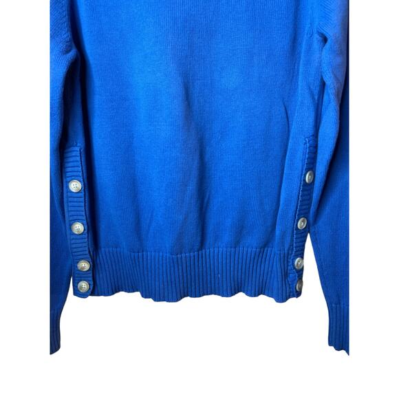 VIntage 90's Polo Jeans Co Ralph Lauren Blue American Flag Logo Pullover Sweater - Picture 8 of 9